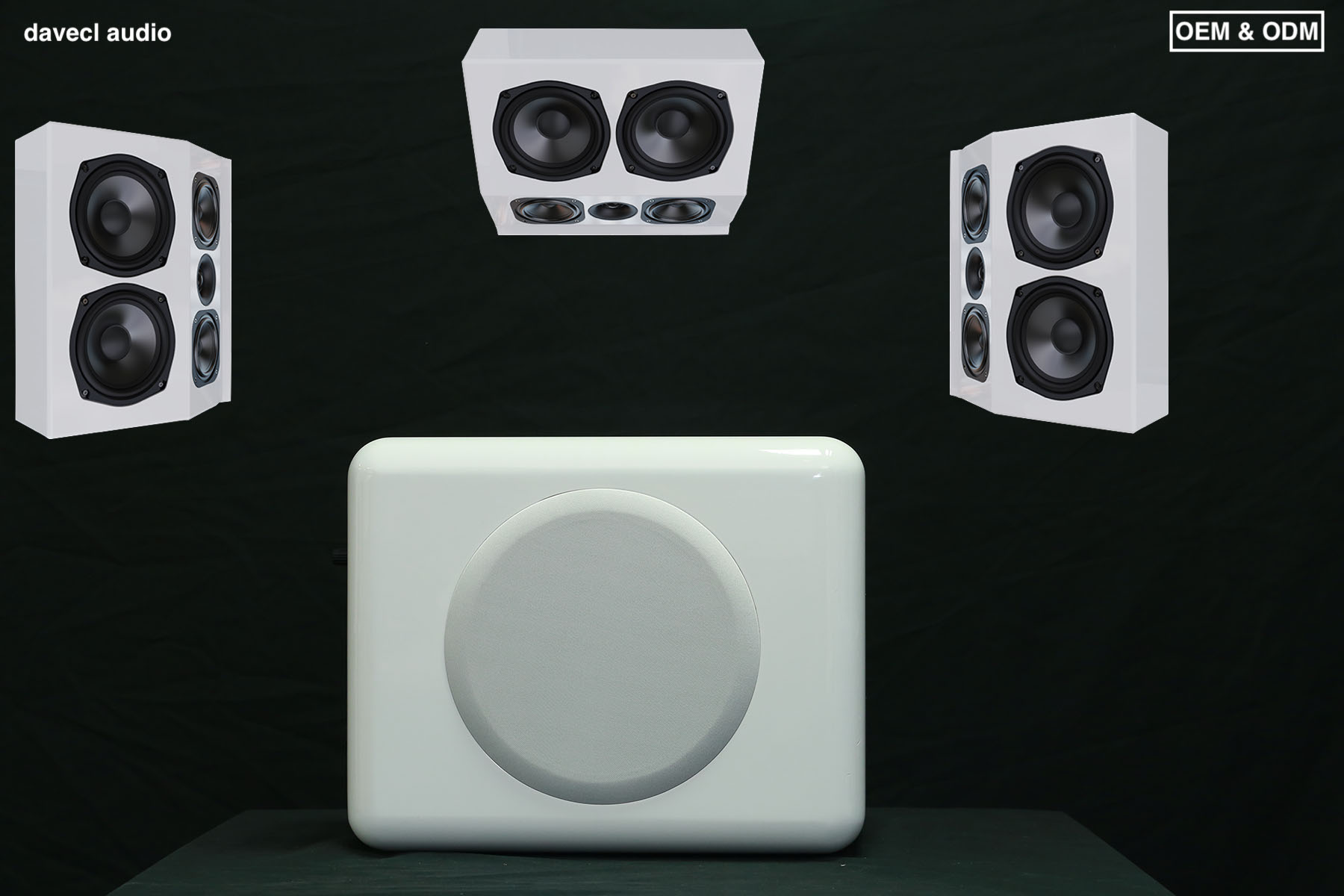 5,25 İnç Surround Ev Sineması Duvar Hoparlörü
